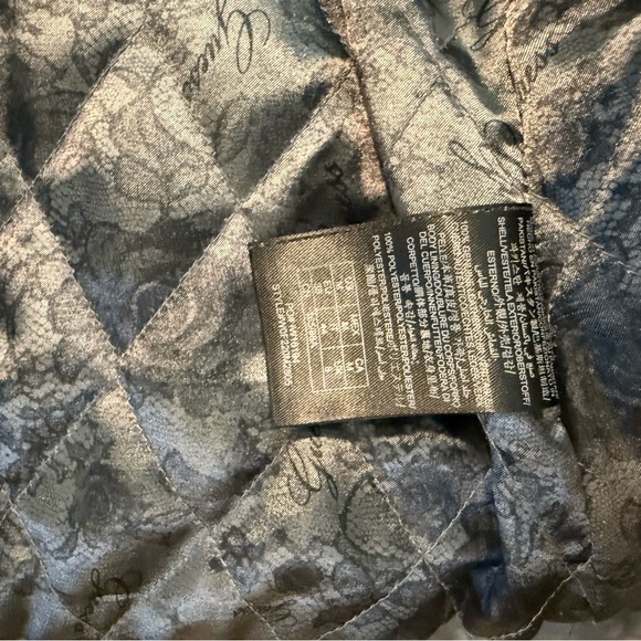 Guess Women's Charcoal Gray Leather Jacket Size Small. - Picture 6 of 7